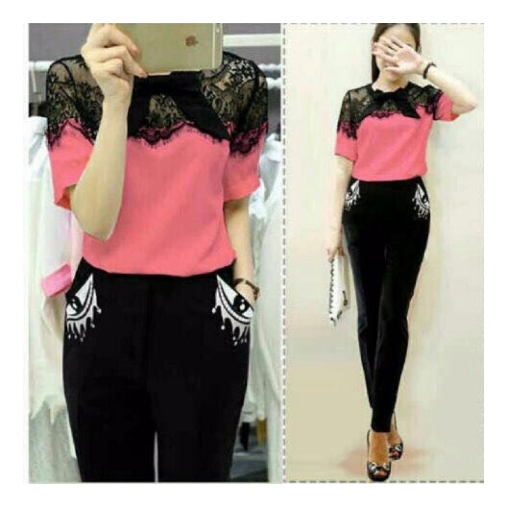 Honeyclothing Setelan Wanita Huria / Baju Wanita / Pakaian Wanita / Atasan Wanita / Best Seller