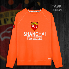 Hong Kong Musim Semi Baju Sepak Bola Sweter Tanpa Kancing Jas Berkerudung Kaos Sweater (Bagian Tipis Leher Bulat Warna Jingga)