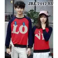 Hoodie Couple / Sweater Baju Pasangan Love Jemur
