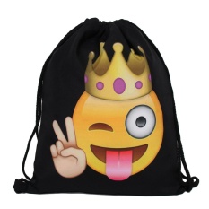Hot Fashion Baju Wanita Wanita Bahu Folding Drawstring String Bag Backpack School Rucksack Gym Sport Handbag 15