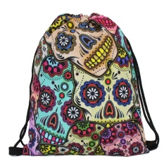 Hot Fashion Baju Wanita Wanita Bahu Folding Drawstring String Bag Backpack School Rucksack Gym Sport Handbag 15