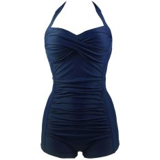 Hot Fashion One Piece Plus Ukuran Swimwear Wanita Suit Ruffles Sayang Beachwear Push Up Swimsuit Monokini-Intl