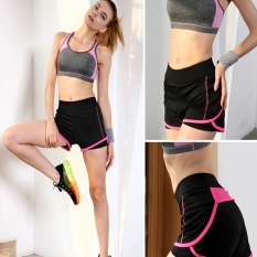 Hot Pink Perempuan Quarter Yoga Sport Yang Sport S Minum Palsu Bang Bang Pendek Doa Makan Celana Pants Bang Pendek Wanita Bang Bang Pendek Karena untuk Sulit Bernapas Bang Bang Pendek Georgia Joging