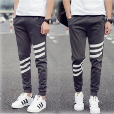 Dijual Hot Pria Olahraga Menjalankan Jogger Panjang Baggy Pants Kasual Celana Harem Gym Sweatpants Dark Grey-Intl