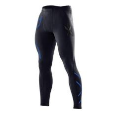 Hot Sale Pria Slim Fit Fitness Pants Kasual Kompresi Tight Long Pants Black Celana XXL (Biru) -Intl