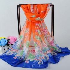 Seksi Jual Cetak Bunga Syal Jersey Rayon Sutra Panjang Pembungkus Muslim Populer Syal/Selendang 160 Cm * 50 Cm Jersey Rayon bunga Pola Sutra Selendang Syal Kasmir Jilbab Pashima Bandana 160 Cm * 50 Cm-Internasional