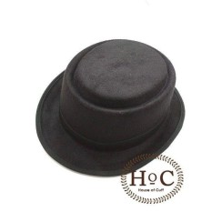 Houseofcuff Topi PORK PIE HAT BLACK LAKEN