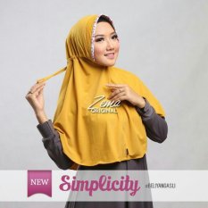 HQo Bergo Hijab Jilbab Kerudung Instan Simplicity - Kuning Kunyit
