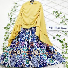 HQo Busana Muslim Gamis Umbrella Wonderland Klok Maxi Cutting 4M (TANPA HIJAB)