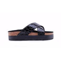 HRCN HAB 7000 sandal casual wanita - bahan synth - cantik dan keren (Black)