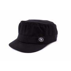 HRCN HSH 9214 topi snap back pria - bahan twill - simple dan keren (Black)