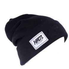 HRCN HWD 8022 topi kupluk pria - knitting - keren ( Hitam )