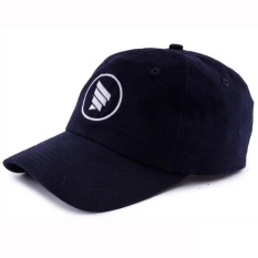 HRCN Topi Casual Distro Hat Cap Twill H8026 Baseball Skate Plo - Blue
