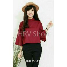HRV Shop Blouse Wanita Gaine / Baju Wanita / Blouse Korea / Atasan Wanita / Baju Formal / Kemeja Wanita / Kemeja Formal / Atasan Muslim / Kemeja Cewek Tunik / Kemeja Kerja