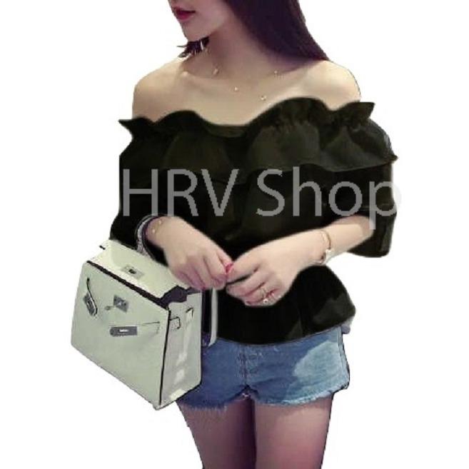 HRV Shop Blouse Wanita Sabrina Yessy / Baju Wanita / Blouse Korea / Atasan Wanita / Baju Formal / Kemeja Wanita / Kemeja Formal / Atasan Muslim / Kemeja Cewek Tunik / Kemeja Kerja