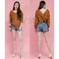 HRV Shop Blouse Wanita Tamani - Coklat / Baju Wanita / Blouse Korea / Atasan Wanita / Baju Formal / Kemeja Wanita / Kemeja Formal / Atasan Muslim / Kemeja Cewek Tunik / Kemeja Kerja