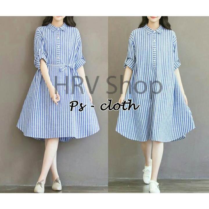 HRV Shop Dress Wanita Jumbo Sally / Dress Jumbo / Rok