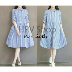 HRV Shop Dress Wanita Jumbo Sally / Dress Jumbo / Rok Jumbo / Big Size / Baju Jumbo Wanita / Baju Muslim Jumbo / Baju Ukuran Besar / XL / XXL / Baju Muslim / Tunik Jumbo