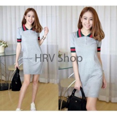 HRV Shop Dress Wanita Lucci WK - Abu / Dress Kaos Wanita / Dress T-shirt Wanita / Gaun Kaos Wanita / Dress Santai Wanita / Gaun Remaja/ Gaun Kasual / Dress Casual Wanita / Dress Murah / Dress Gaul / Dress Modern / Gaun Murah / Gaun Modern