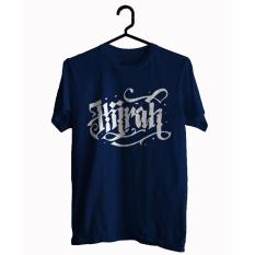 Hujjah Kaos Islam/Muslim Lengan Pendek - Hijrah - Biru Dongker