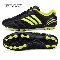 HYFMWZS 2017 Perancang Busana Long Spike Sepak Bola Sepatu untuk Man'S dan Boy Breathable Non-slip Soccer Sepatu Berkualitas Tinggi Ringan Olahraga Shoes (Hitam) -Intl