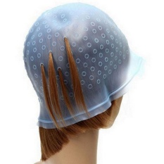 Ibelieve Silicone Warna Highlight Rambut Profesional Bisa Pewarna Cap Pembekuan Tip dengan Jarum (Biru)-Intl
