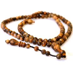 ICBEADS Tasbih Muslim Kayu Gaharu zebra 08 mm