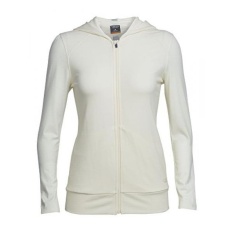 Icebreaker Womens Nomi Panjang Lengan Hoodie, X-, Salju/Blizzard Heather-Intl