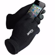iGlove Sarung Tangan Touch Screen Untuk Smartphones Tablet iPhone Hp Handphone Android Touchscreen Gloves All Size Lembut Nyaman Dipakai Pengendara Motor Bikers Biker Pria Wanita Aman Anti Gores - Hitam