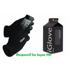 iGlove Touch Gloves for Smartphones & Tablet Sarung Tangan Motor Touchscreen Responsif di Layar HP - Hitam