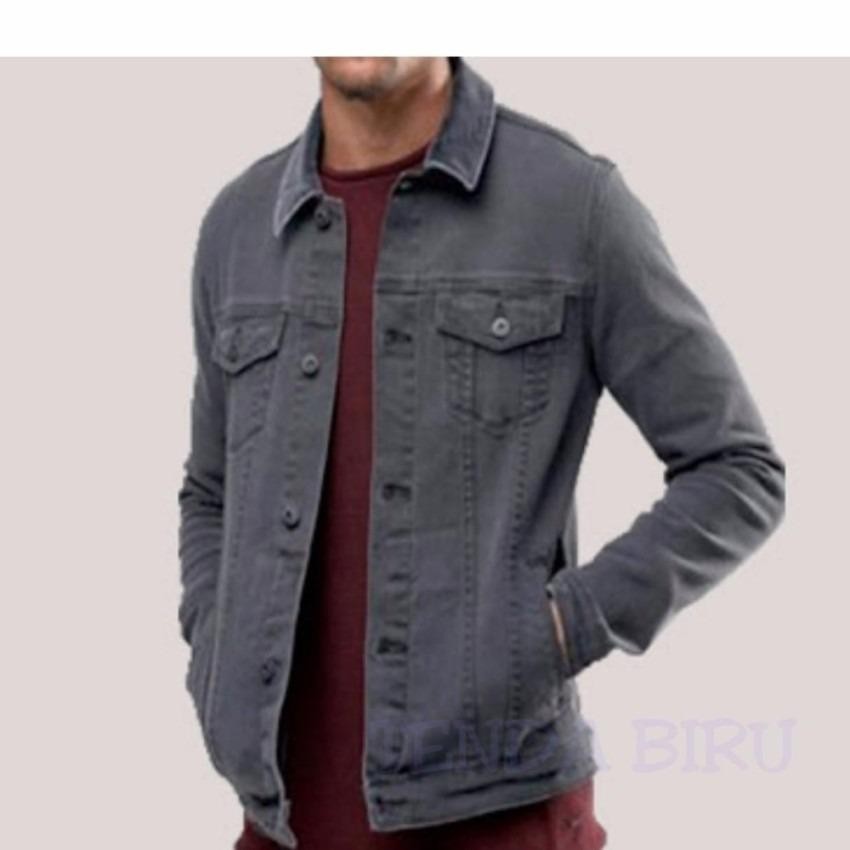 IGS Jaket Sweater Denim Jeans Trucker Premium Fashion Pria Termurah