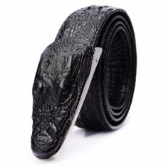 Ikat Pinggang 3D Model Crocodile - Black