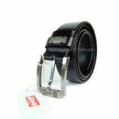 Ikat Pinggang Kulit Asli - Gesper Sabuk Ikat Pinggang Pria - 501 Black