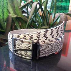 Ikat Pinggang Pria Kulit Ular Asli Sabuk Kulit Ular Cobra