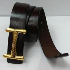 Ikat pinggang PRIA/WANITA style H gold-PREMIUM BELT