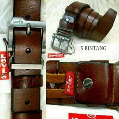 Ikat Pinggang/Gesper/Belt/Sabuk Pria & Wanita-Levis-100% Kulit Asli.