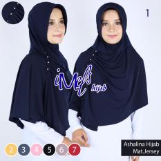 Imels Hijab - Jilbab Ashalina Jersey Super Navy