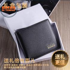 Imperial Horse Dompet Pria Import 100% Kulit Sapi Asli 6 Inchi Original - Black + Box