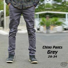 IMPRESIF Celana chino pria slim fit Impresif / Malmo - Grey