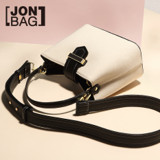 In Korea Fashion Style Pada Baru Bahu Tas Bucket Tas Kecil (Warna Beras Ditambah Hitam)