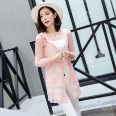 Di Panjang, Tipis, Pasir, Pakaian Pelindung Matahari, Wanita, Lengan Panjang, Hooded, Ukuran, untuk Pria, Cardigan-Intl