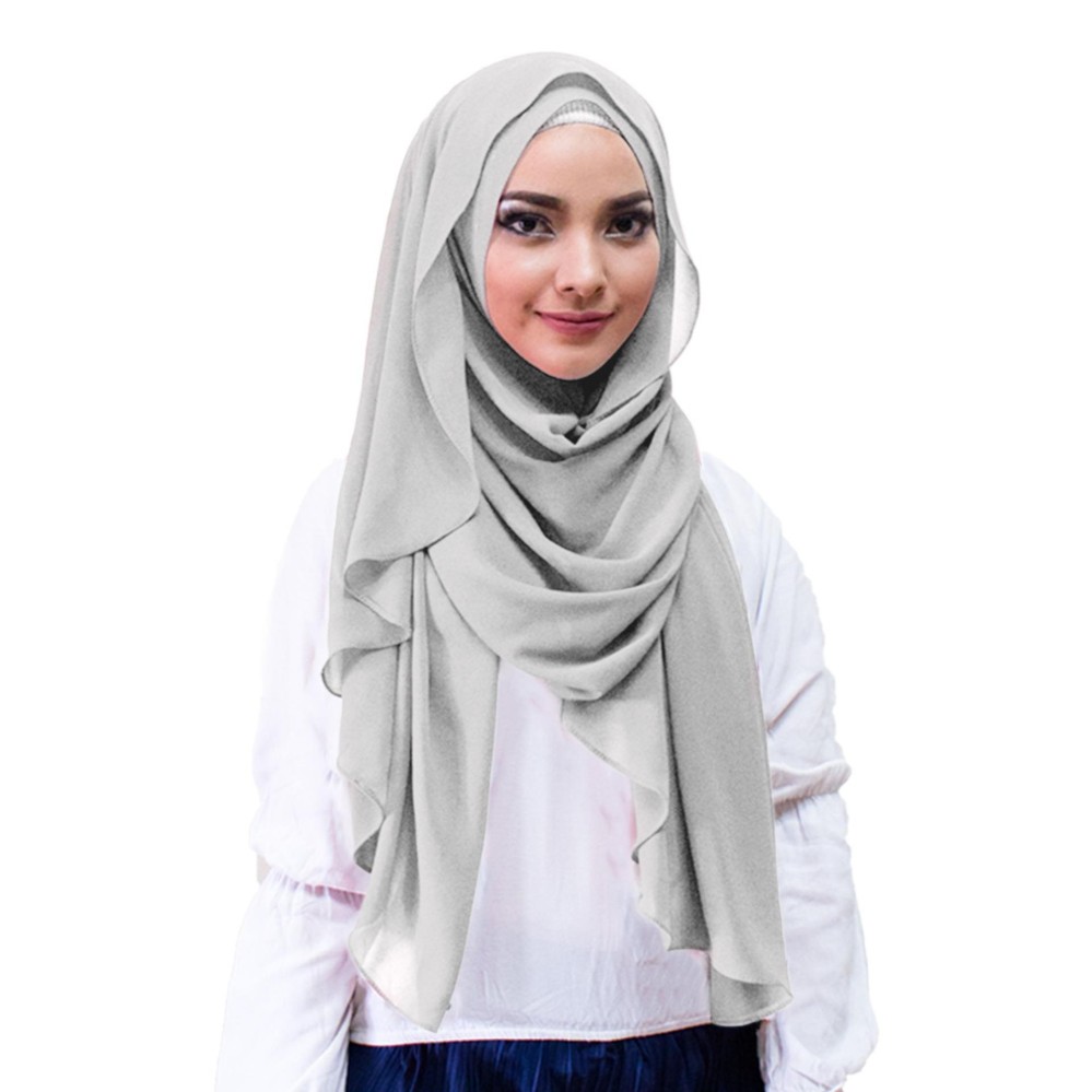 Inara Hijab Kerudung Instan - [Warna Abu-abu]