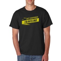 Indoclothing T Shirt Get Inspired Traveling - Hitam