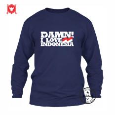 Indoholic Apparel Kaos Distro Damn I Love Indonesia Baju Pria Bandung Lengan Tangan Panjang Muslim Moslem Premium Lebaran Murah Keren Wanita Anime Nike Adidas Fila