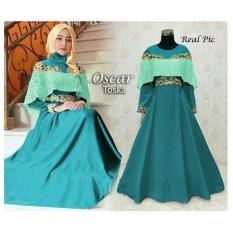 IndonesiaHeritage Gamis Pesta Premium Brukat detil Bordir (Real Pic) - Wisuda - Baju Kondangan Muslimah Mewah - Busana Gaun Fashion Pesta Muslim Wanita - ihoscar