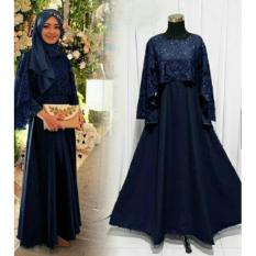 IndonesiaHeritage Gamis Syarie Pesta Brukat - Kondangan Muslimah hijaber Brokat - Maxy Dress Cantik - Fashion Busana Muslim Wanita - Gaun party - Kebaya Modern iholivia