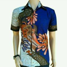 IndonesiaHeritage Kemeja Hem Batik - Batik Kondangan - Seragam - Kerja - Wisuda - Kado Ultah - Batik Eksklusif Pria SEKAR BLOK