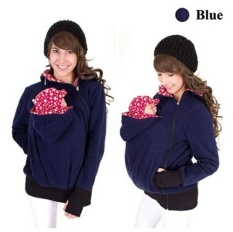 Bayi Carrier Maternity Zip Jaket Mantel Hoodie Gaya Kanguru untuk Ibu dan Bayi-Intl