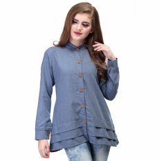 Inficlo Dress Wanita/baju atasan wanita/fashion wanita/best seller SKYx689 Roca Blue