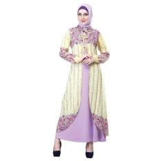 Inficlo Gamis SHJ 037 Busana Muslim Wanita-Kuningkom // Bhn Sifon-Jersey